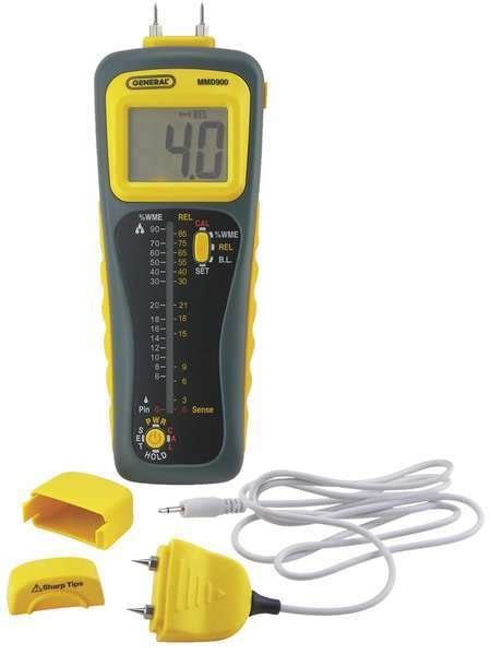 youtube general moisture meter mmd900|Pin/Pinless Deep Sensing Moisture Meter with .